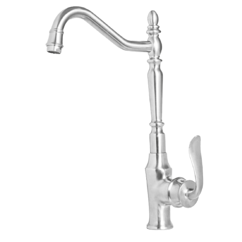 Rashin-lever-model-Helen-steel-matt-dishwasher-faucet.png شیر ظرفشویی راشین مدل اهرمی هلن کروم