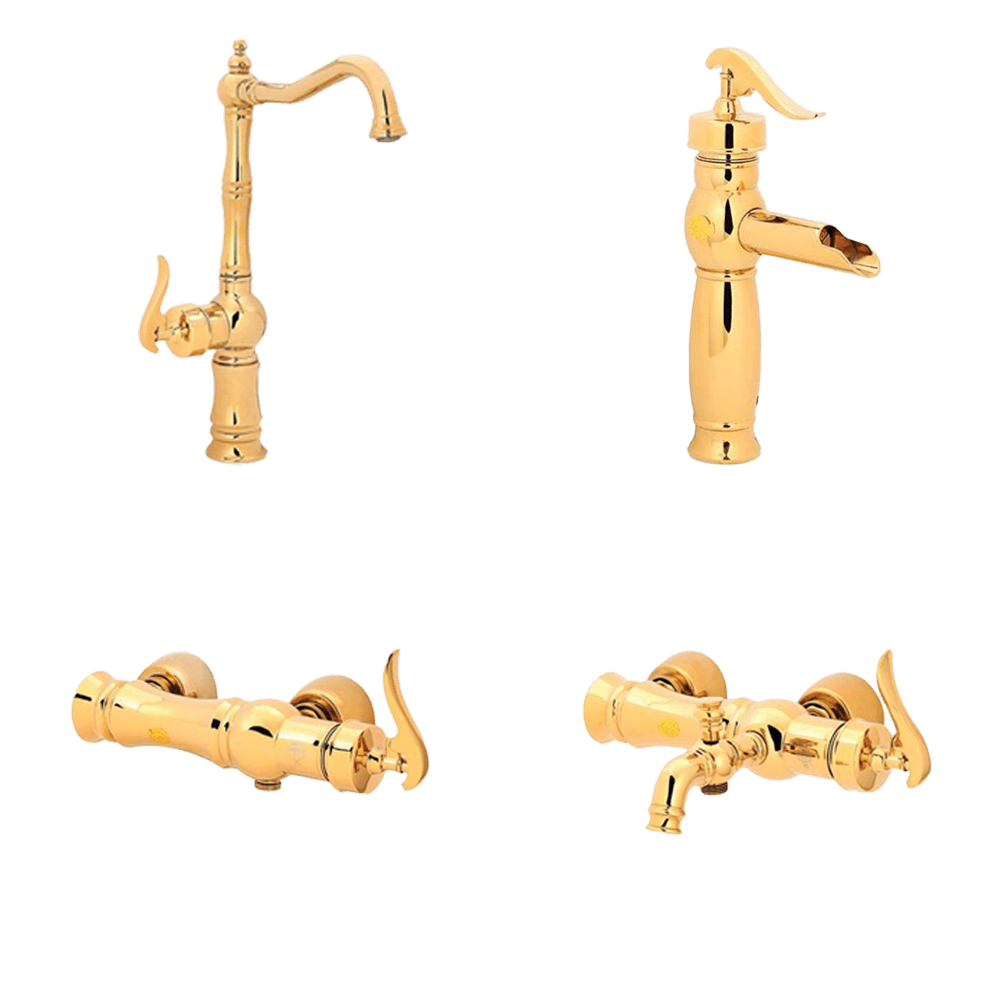 Iran-faucet-set-Golden-Byzantium-lever-model-group.png ست شیرآلات ایران گروه مدل اهرمی بیزانس طلایی