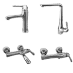 ست شیرآلات راشین مدل اهرمی سوشیز کروم