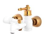 شیر حمام ایران گروه مدل الیزه سفید طلایی