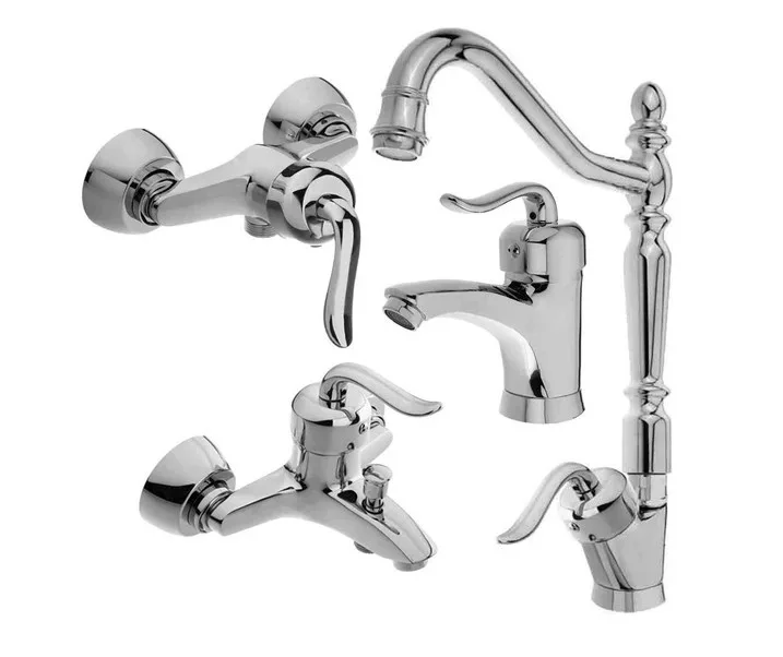 ست شیرآلات ایران گروه مدل قاجاری کروم