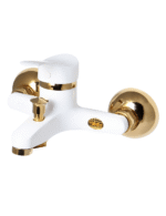 شیر حمام پارسیان مدل کارن سفید طلایی