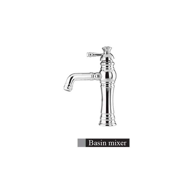 Alvand Elyse chrome faucet ست شیرآلات الوند مدل الیزه کروم
