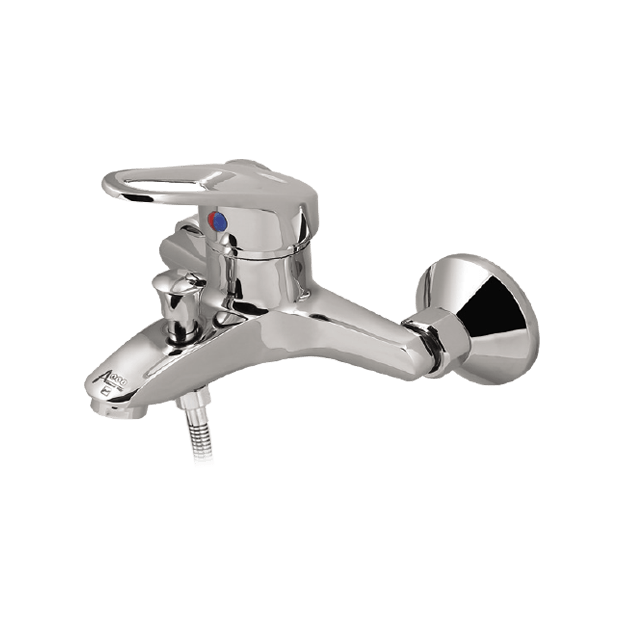 Alvand bathroom faucet, chrome shell model شیر حمام الوند مدل صدف کروم