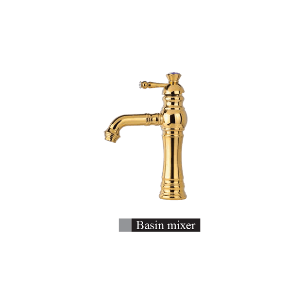 Alvand faucet, Golden Elise model شیر روشویی الوند مدل الیزه طلایی