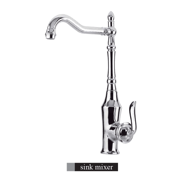 Alvand kitchen faucet, bamboo model, chrome شیر آشپزخانه الوند مدل بامبو کروم
