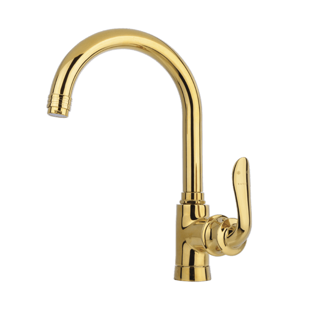 Alvand kitchen faucet, golden lily model شیر آشپزخانه الوند مدل زنبق طلایی