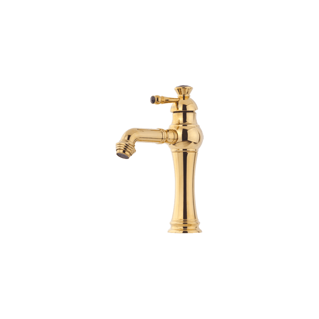 Alvand lavatory faucet, Lion model, Golden شیر روشویی الوند مدل لیون طلایی