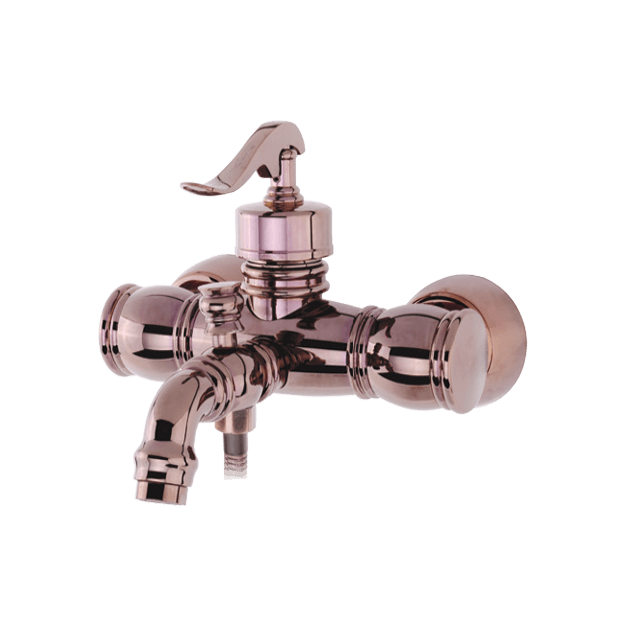 Alvand rose gold lever model alvand bathroom faucet شیر حمام الوند مدل الوند رزگلد