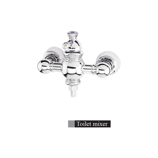 Alvand toilet faucet, Elyse model, chrome شیر توالت الوند مدل الیزه کروم