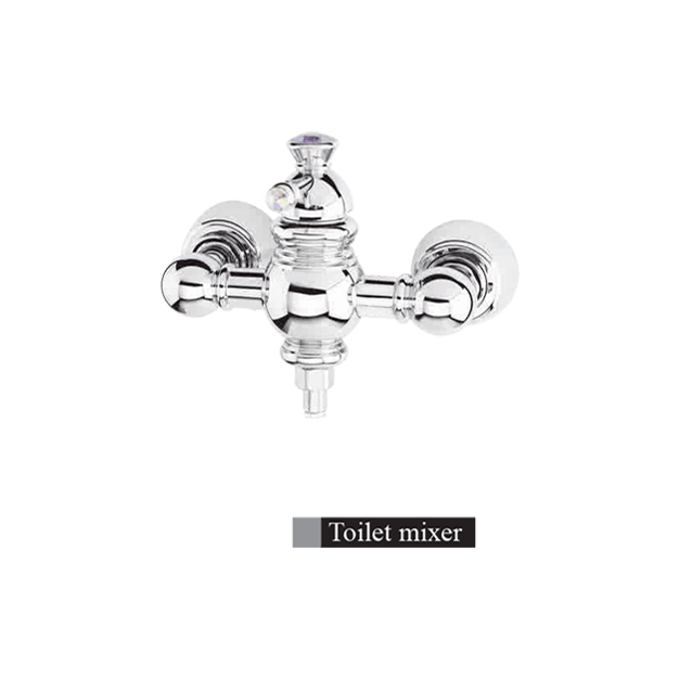 Alvand toilet faucet, Elyse model, chrome شیر توالت الوند مدل الیزه کروم