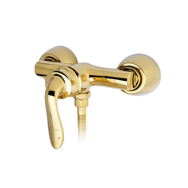 Alvand toilet faucet, golden lily model شیر توالت الوند مدل زنبق طلایی