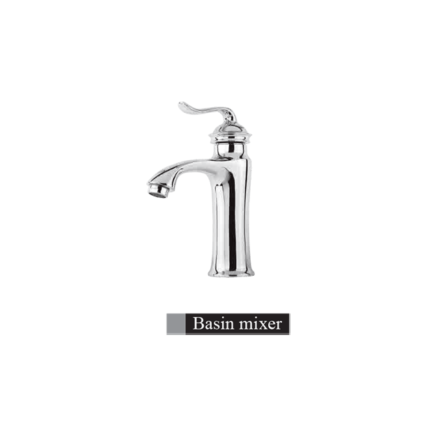 Alvand washbasin faucet, bamboo model, chrome شیر روشویی الوند مدل بامبو کروم