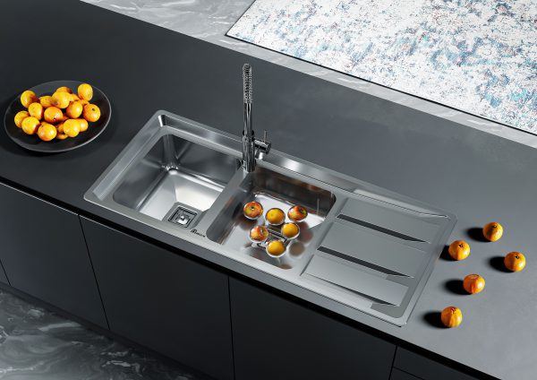 Bimax built-in stainless steel sink, model 4400 1 سینک توکار استیل بیمکث مدل ۴۴۰2