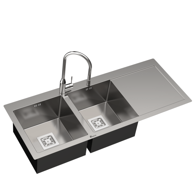Bimax built-in stainless steel sink, model 723. سینک توکار استیل بیمکث مدل ۷۲۳