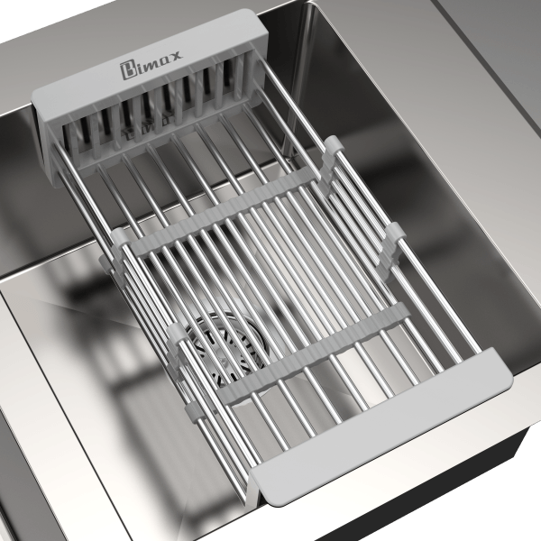 Bimax built-in stainless steel sink, model 745.. سینک توکار استیل بیمکث مدل ۷۴۵