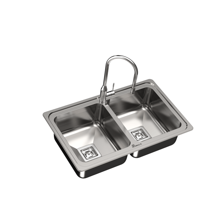 Bimax built-in stainless steel sink, model 934. سینک توکار استیل بیمکث مدل ۹۳۴