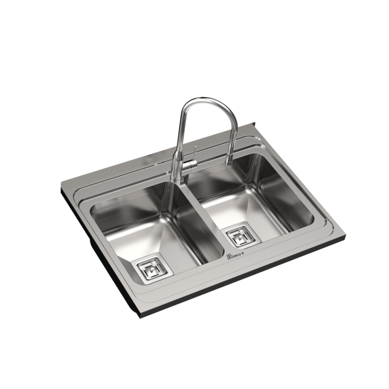Bimax built-in stainless steel sink, model 935. سینک روکار استیل بیمکث مدل ۹۳۵