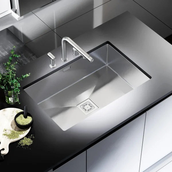 Bimax steel sink model 727 3 سینک استیل بیمکث مدل ۷۲۷
