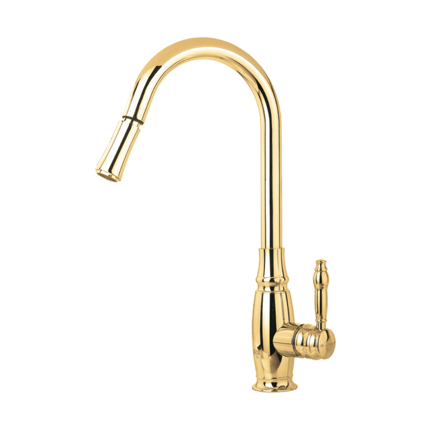 Iran Group's lever model Vincentian dishwasher faucet ست شیرآلات ایران گروه مدل اهرمی ویسنتین سفید طلا