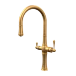 شیر آشپزخانه دومنظوره کسری مدل موناکو پلاس طلایی‌مات