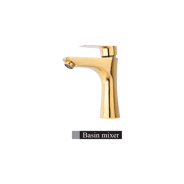 alvand faucet, Dena model, golden شیر روشویی الوند مدل دنا طلایی