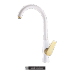 شیر آشپزخانه الوند مدل دنا سفید طلایی