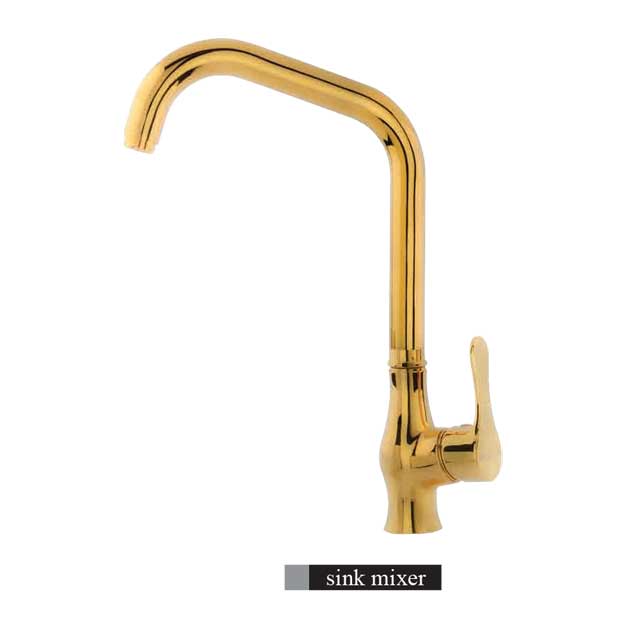 alvand kitchen faucet, Golden Sea model شیر آشپزخانه الوند مدل دریا طلایی