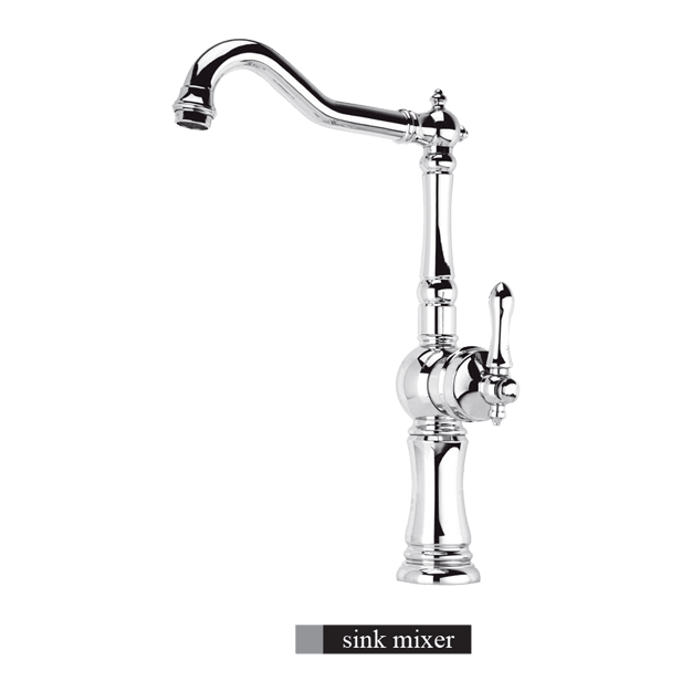 alvand kitchen faucet, Venus chrome model ست شیرآلات الوند مدل ونوس کروم - Image 2