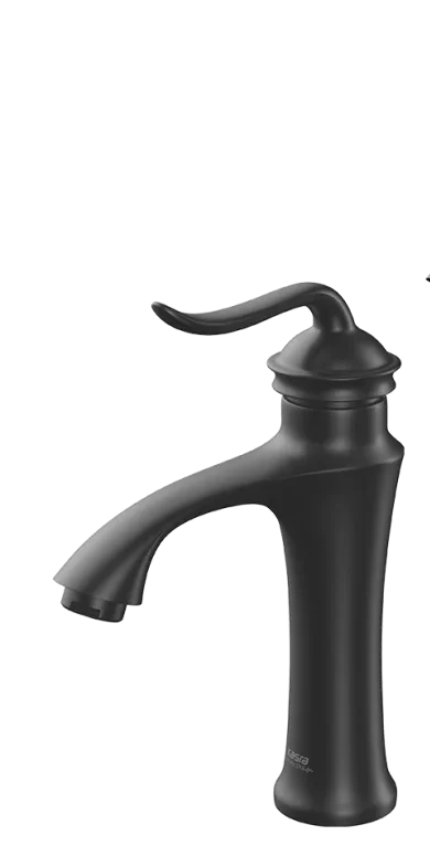danub-black-roshoyi-800x800 شیر روشویی کسری مدل دانوب مشکی (پایه بلند) - Image 1