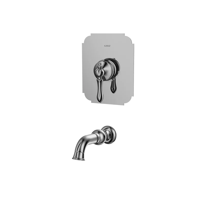 roshoee n k شیر روشویی توکار کسری مدل ناپل کروم - Image 1