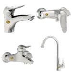 شیر روشویی برلیان مدل میناب کروم