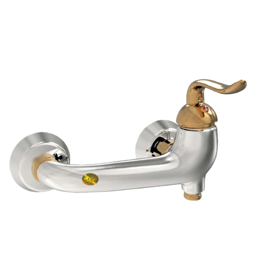 Brilliant-toilet-faucet-Harrier-gold-chrome-model شیر توالت برلیان مدل هریر کروم طلا