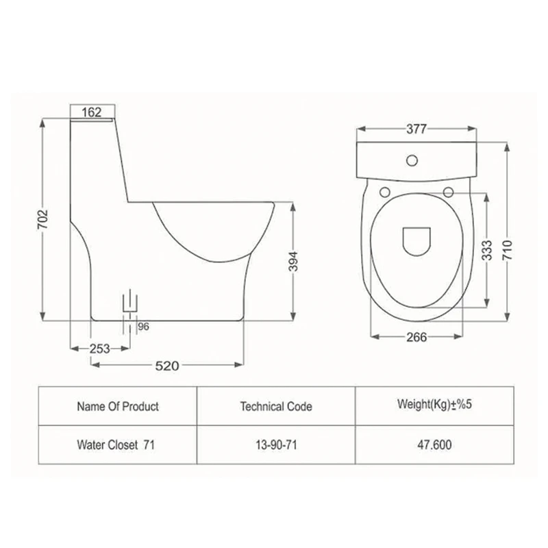 Morvarid toilet, Katya model1 توالت فرنگی مروارید مدل کاتیا