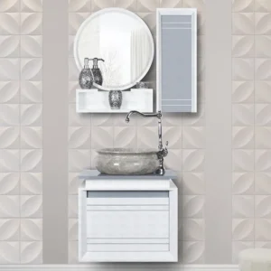 روشویی کابینتی تجسم مدل پاتریس نقره ای