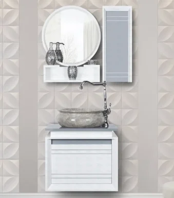 روشویی کابینتی تجسم مدل پاتریس نقره ای