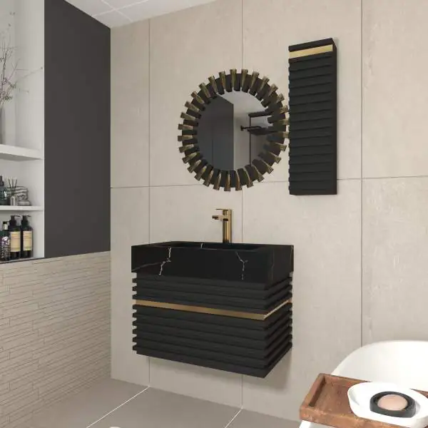 Tajasom cabinet washbasin, emerald model2 روشویی کابینتی تجسم مدل زمرد