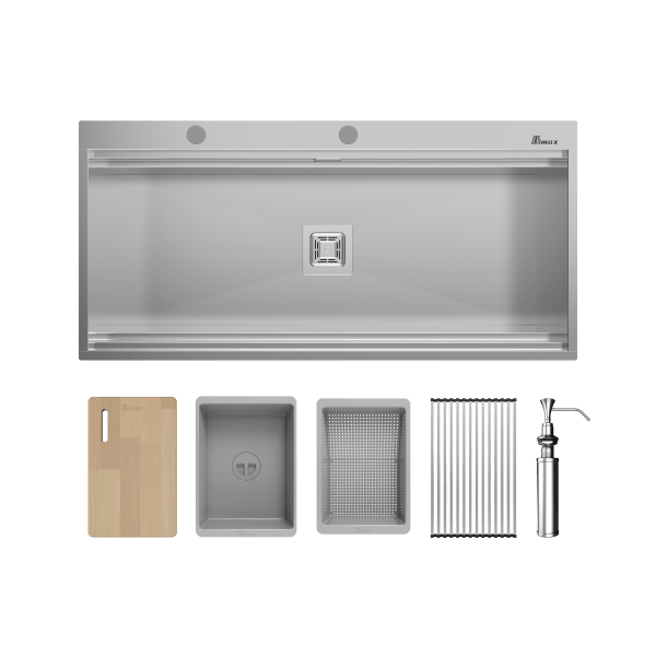 Bimax built-in stainless steel sink, model 7741 سینک توکار استیل بیمکث مدل ۷۷۴